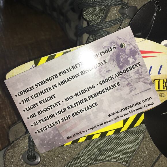 NWT Belleville 610Z ST Hot Weather Side Zip Steel Toe Tactical Boot Mens 6 Sage - Picture 11 of 13